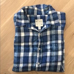Joe’s jeans men’s button down shirt washed blues s